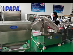 Línea de producción automática de bolas de fecha pegajosa Proceso de fabricación de bocadillos de alta eficiencia