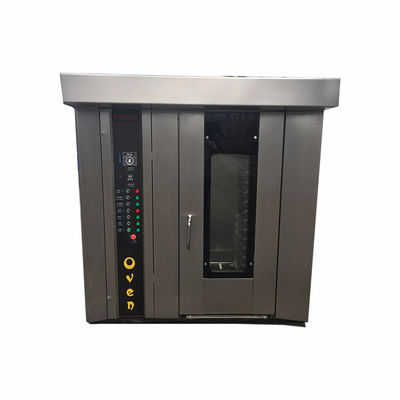 Buen precio Máquina de panadería versátil y fácil de limpiar, diseño de horno rotatorio con bandejas de 100 kg/h en línea
