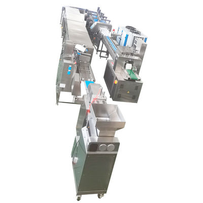 Buen precio Máquina de fabricación de barras de proteínas de 3 filas, máquina de extrusión automática de barras de proteínas 0.8kw en línea