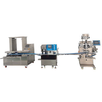 Buen precio Línea de producción de barras de energía de control PLC Máquina de galletas Panda de tres colores En línea