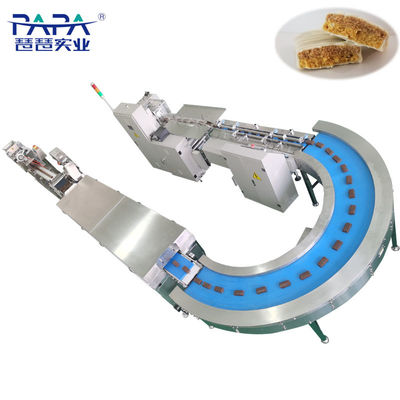 Buen precio Línea de producción de barras de chocolate de doble capa Máquina de moldeado totalmente automática En línea