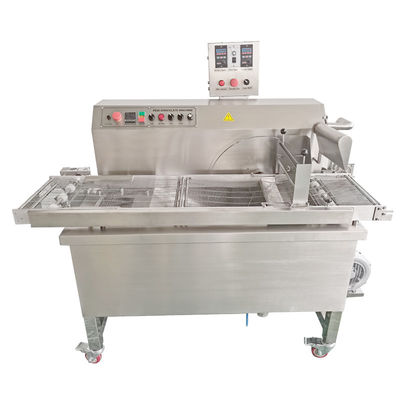 Buen precio Máquina para enrobar chocolate de 30 kg con túnel de enfriamiento Equipo de confitería profesional en línea