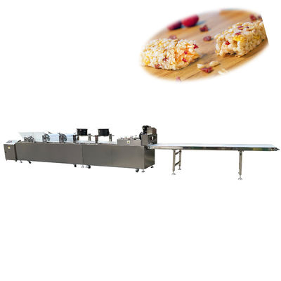 Buen precio 200-500 kg/h Máquina de barras de cereales línea de producción automática Equipo de aperitivos en línea