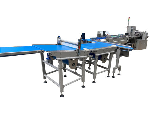 Buen precio Máquina de embalaje de alimentos de clasificación de flujo automática completa línea de equipos en línea