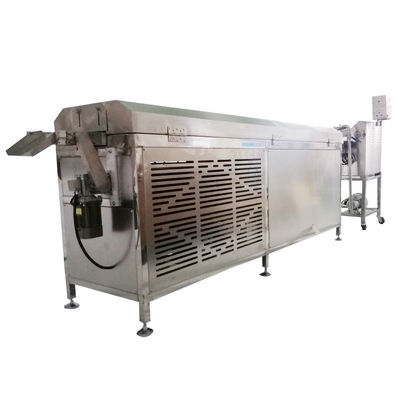Buen precio Máquina Enrobadora de Chocolate de Acero Inoxidable 304 de 8KG con Ahorro de Energía y Túnel de Enfriamiento en línea