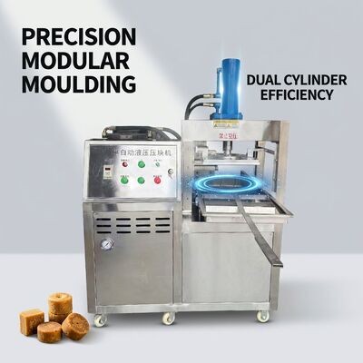 Buen precio Máquina de Prensa Hidráulica para Fabricar Bloques de Azúcar de Palma, Capacidad 35 Toneladas, Semiautomática en línea